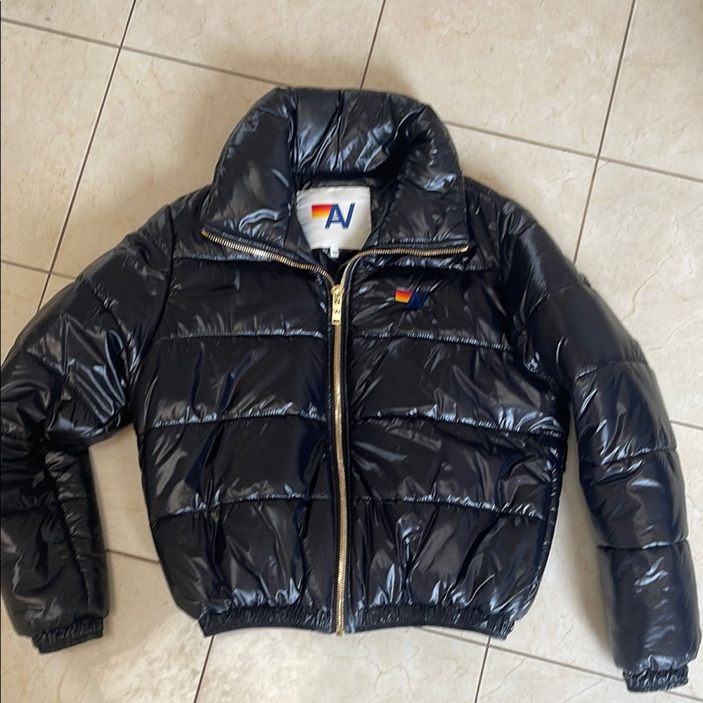 Aviator Nation Black Puffer Jacket